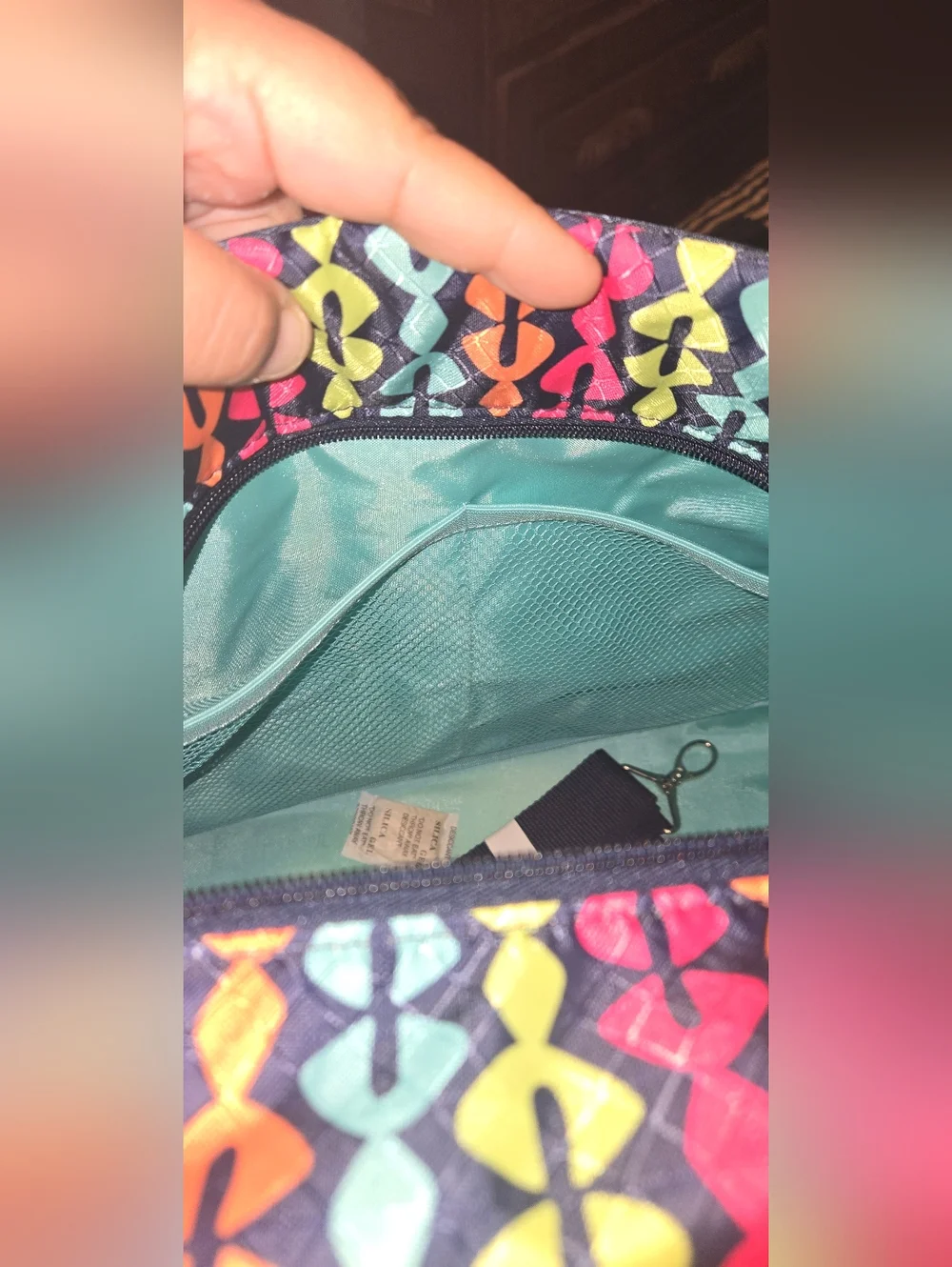 thirty-one Multicolor Geometric Tote with Black Straps - Picture 10 of 12